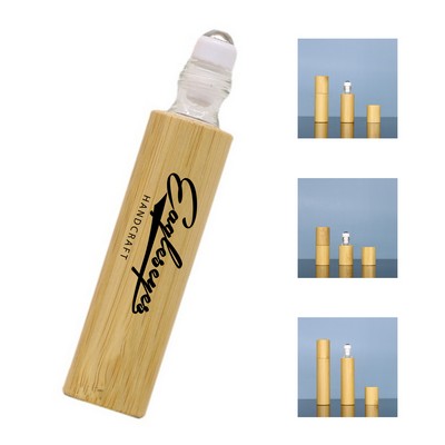 Portable Essential Oils Bamboo Bottle with Roller Ball