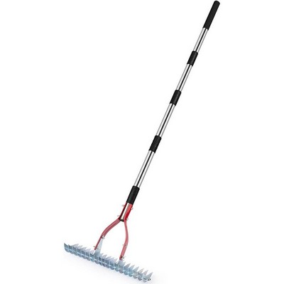 Adjustable Stainless Steel Thatch Rake