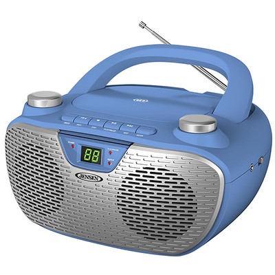 Jensen Audio Blue Portable Stereo Cd Player w/Am/Fm Radio