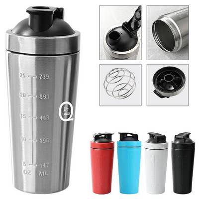 750ML Stainless Steel Shaker Bottles