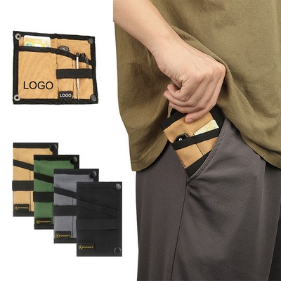 Men's Slim Pocket Organizer Mini EDC Canvas Tool Pouch