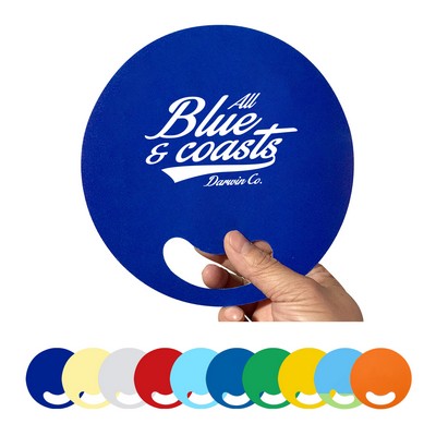 Curved Handle Summer Hand Fan