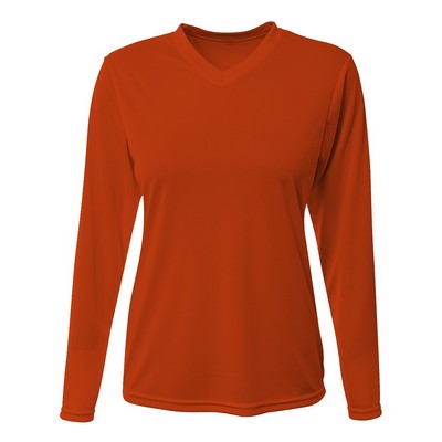 A4 Apparel® Ladies Long Sleeve Sprint Performance Tee