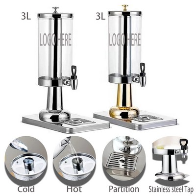 3 Liters Stainless Steel Hot&Cold Beverage Tower