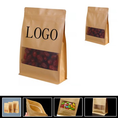 Frosted Kraft Paper Food Bags