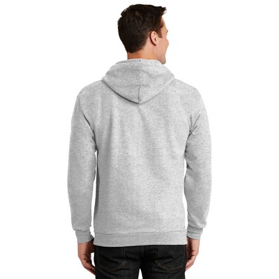 Port & Company Tall Essential Fleece Full-Zip Hooded Sweatshirt