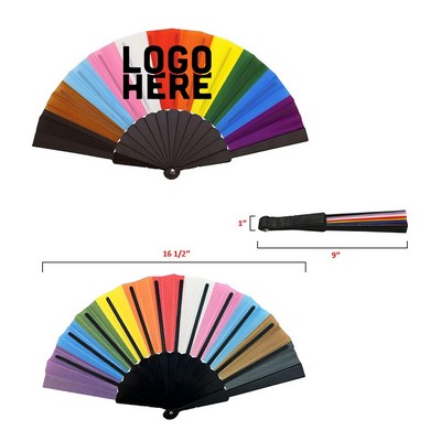 Progress Pride Handheld Chinese Fan