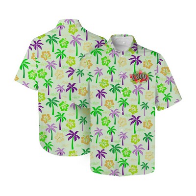 Men's Custom Full-Color Cotton Hawaiian Shirt