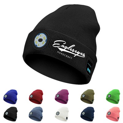 Bluetooth Beanie Hat with Light
