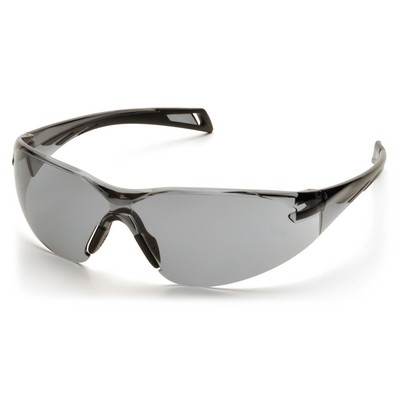 PMXSLIM Safety Glasses, Black Temples with Gray H2X Anti-Fog Lens