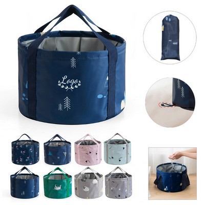 25L Foldable Nylon Water Bucket with Handle