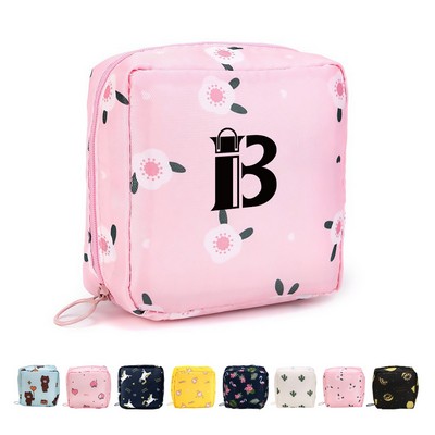 Cute cartoon-style,big capacity, sanitary napkin storage bag