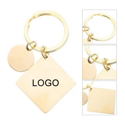 Stainless Steel Blank Key Ring