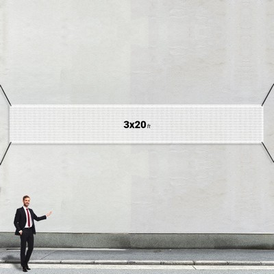 Custom 3' X 20' Mesh Banners