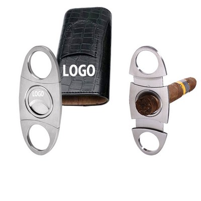 Stainless Steel Cigar Cutter Guillotine