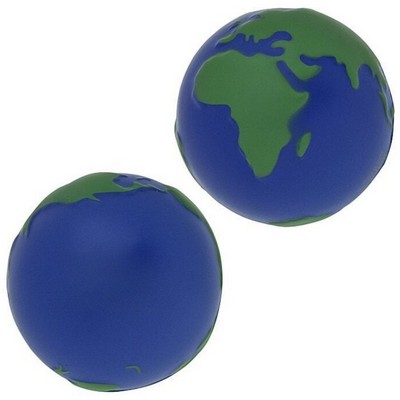 Ergonomic Squeeze-Relief Globe-Shaped Stress Ball