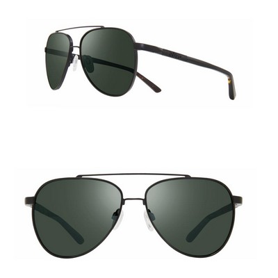 Revo Sunglasses Arthur Crystal Glass Lens Aviator - Black