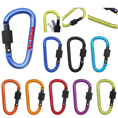 12KN D-Ring Locking Carabiner