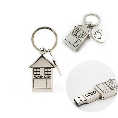 Metal Small House U Disk