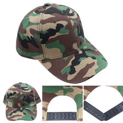 6 Panel Hunting Camo Baseball Cap