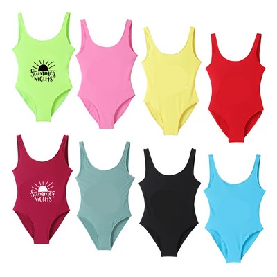 Women's Athletic Training Strap One Piece Swimsuit