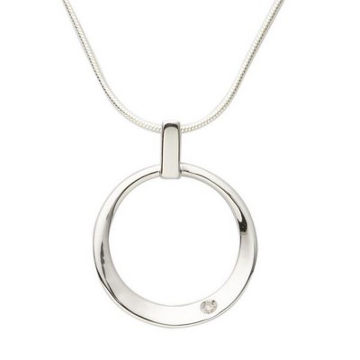 Jilco Inc Round Diamond Necklace - 0.02 Ct