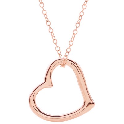 Jilco Inc Floating Heart Necklace - Sterling Silver