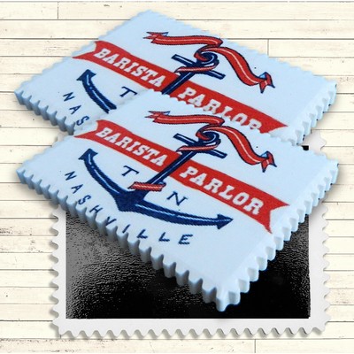 Postage Stamp Stone Magnet - Horizontal Print