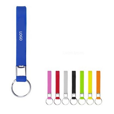 Silicone Keychain Wristband 4.7" L x 0.5" W