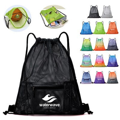 Polyester Mesh Drawstring Bag