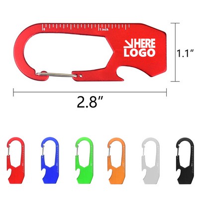 Ruler Carabiner Bottle Opener