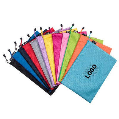 Waterproof Pvc Canvas Zipper File Storage Bags