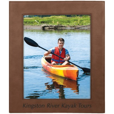 8" x 10" Dark Brown Leatherette Photo Frame