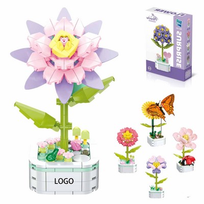 Mini Flower Succulent Bonsai Building Block Set
