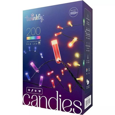 Twinkly - Candies 200L 8Mm Candle Shape Rgb Transp Usb-C