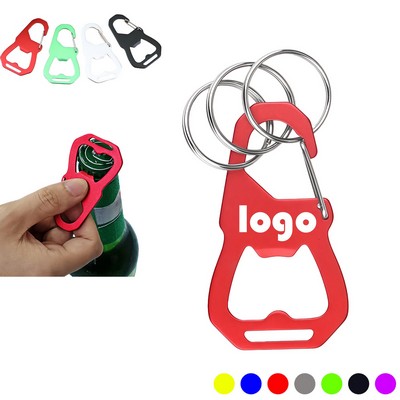 3 Keyring Carabiner with Bottle Opener