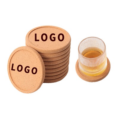 Round Cork Drink Coasters