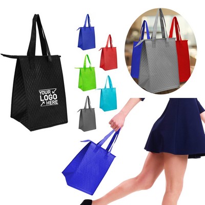 Non-Woven Lunch Cooler Thermal Grocery Tote Bag