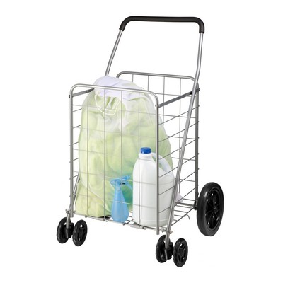 Honey-Can-Do Chrome 4-Wheel Folding Utility Cart