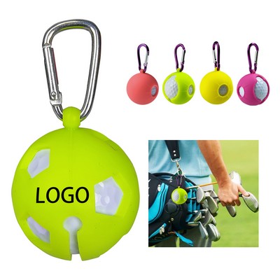 Silicone Carabiner Golf Ball Holder
