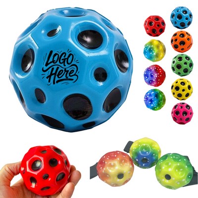 PU Moon Crater Bouncy Ball