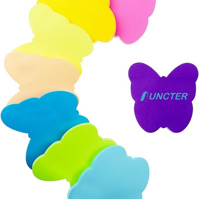 50 Sheets 2.75" Adhesive Butterfly Shape Sticky Notes Notepaper