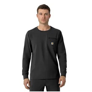 Carhartt Force Cross-Flex Men's Crew Neck Long Sleeve Scrub Top
