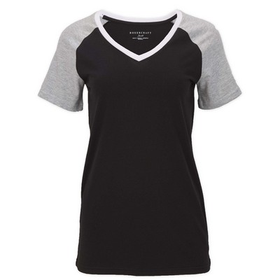 Boxercraft Colorblock V-Neck Tee