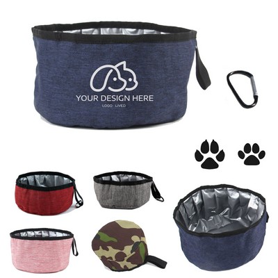Collapsible Dog Bowls for Travel W/A Carabiner