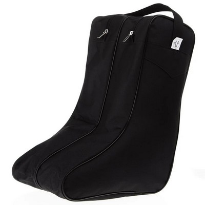 Cowboy Black Boot Carry Storage zippered Bag