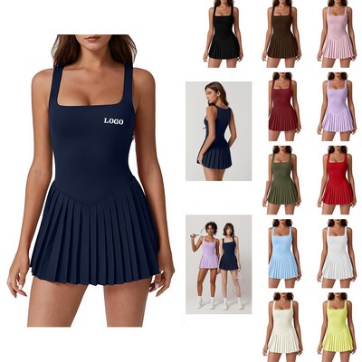 Women's Pleated Tennis Dress