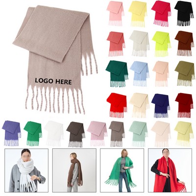 Vibrant-Hued Cozy Pashmina