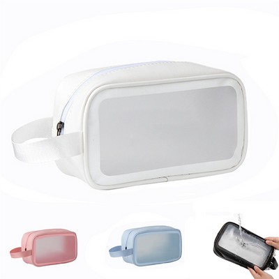 Frosted Toiletries & Cosmetic Storage Bag