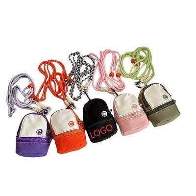 Multi-Way Mini Backpack Pouch with Wristlet & Card Slots